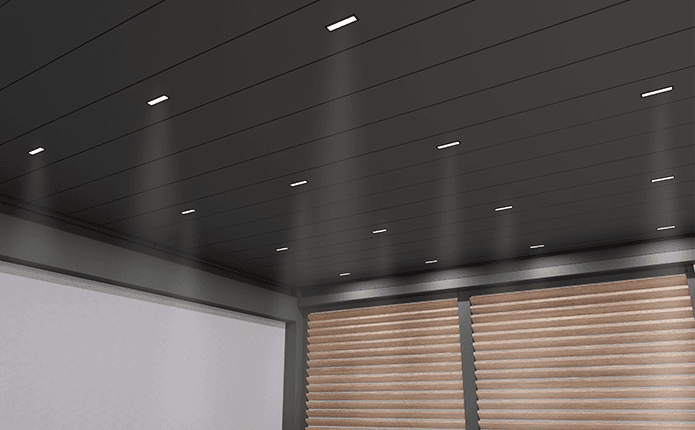 LED Lamps in Roof Louver