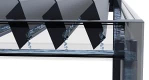 LOUVER WITH INTEGRATED WATER DRAINAGE SYSTEM