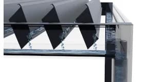 LOUVER WITH INTEGRATED WATER DRAINAGE SYSTEM